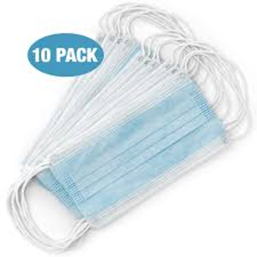 Picture of DISPOSABLE PROTECTIVE MASKS - 3PLY 10S             